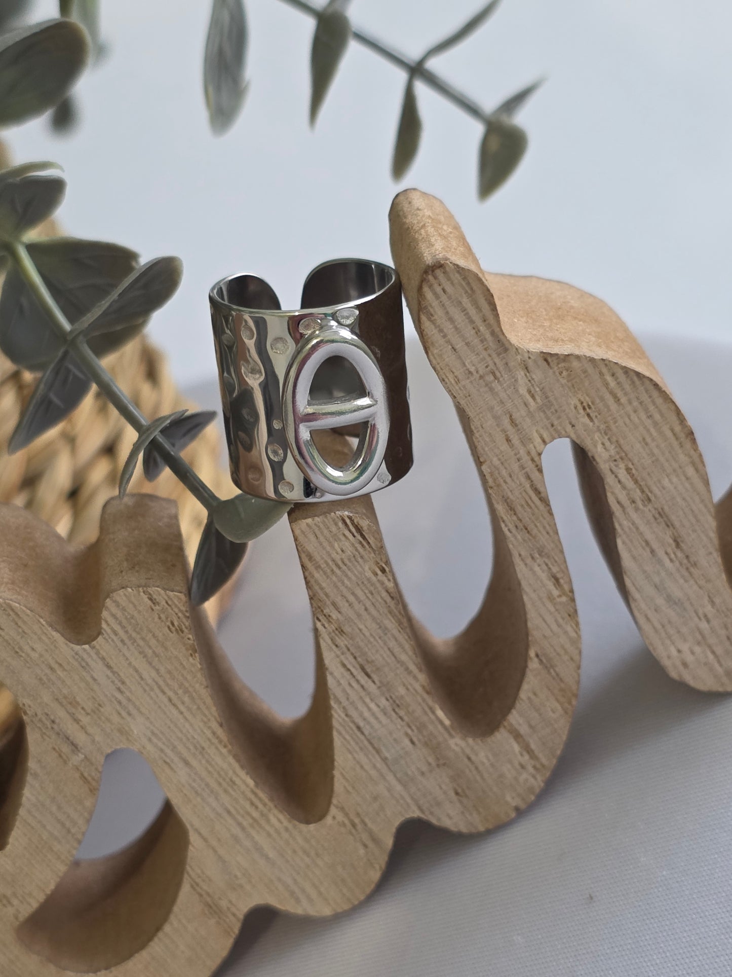 Nos Bagues Large Argenté