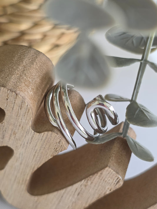 Nos Bagues Design Argenté