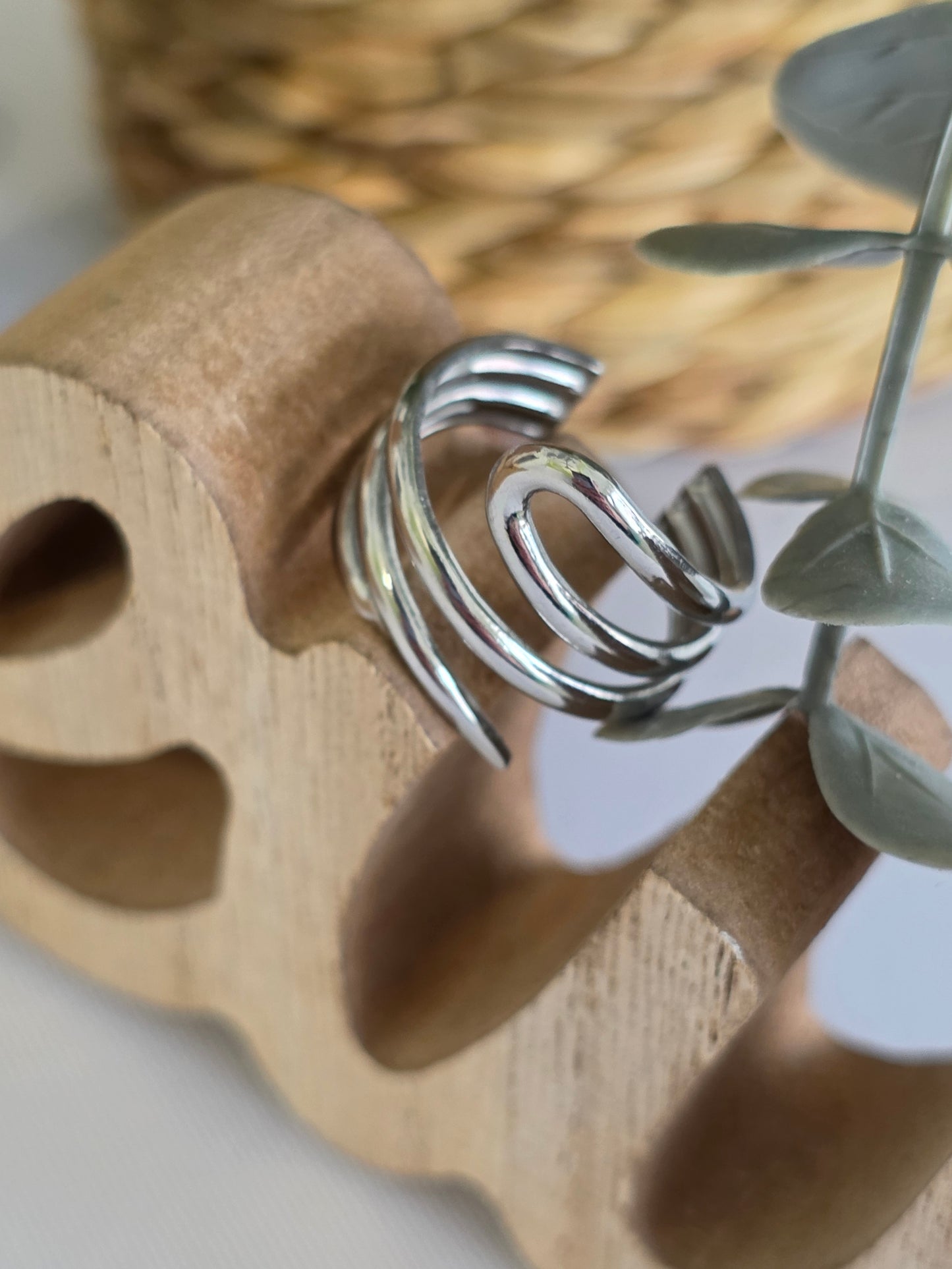 Nos Bagues Design Argenté