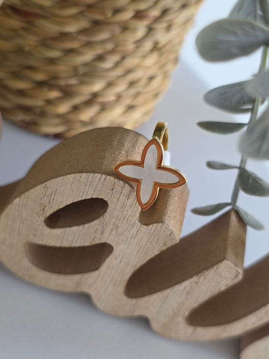 Nos Bagues Doré Croix Blanc