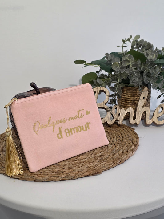 Nos Pochettes "Quelques Mots d'Amour" Rose