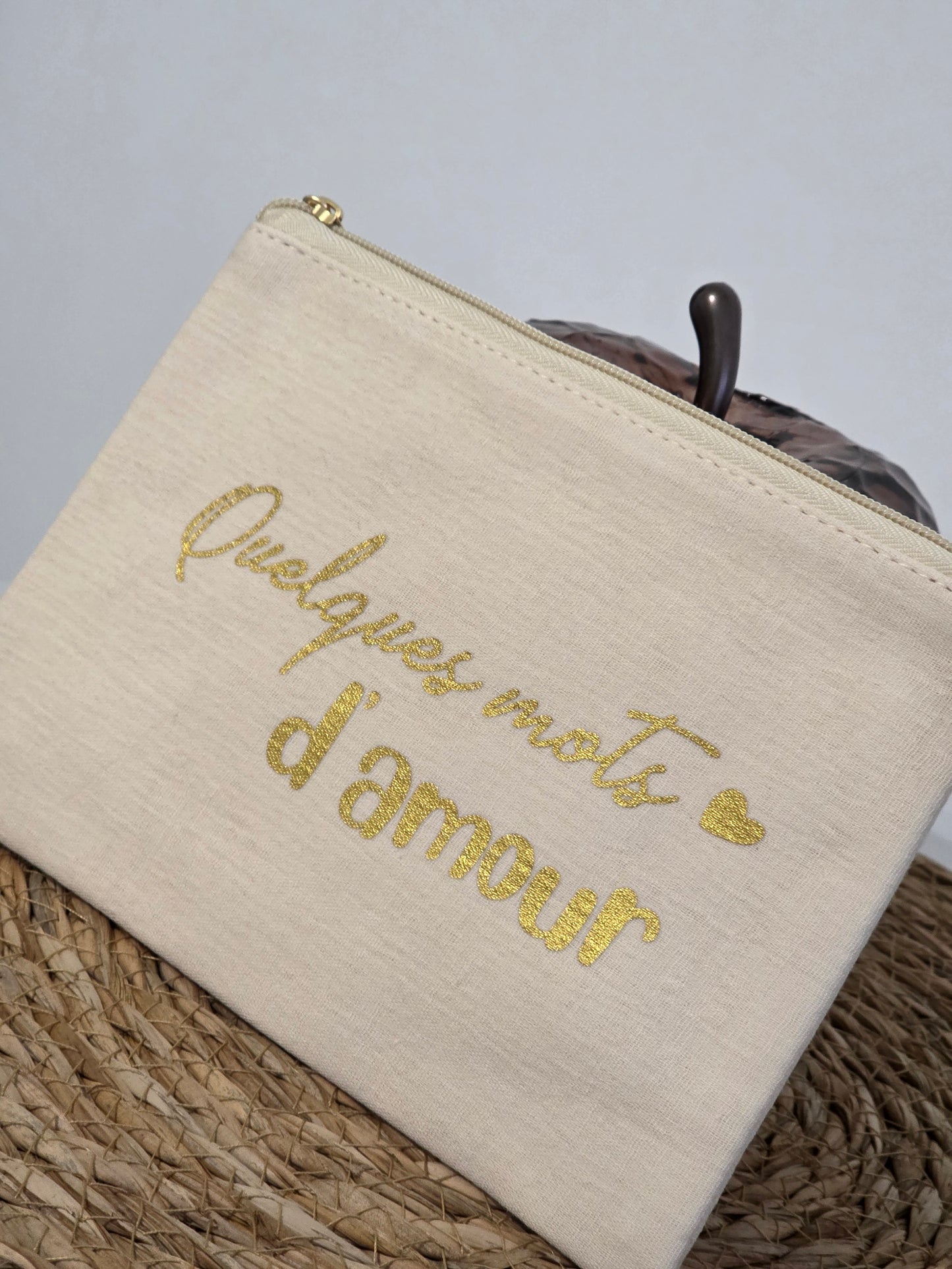 Nos Pochettes "Quelques Mots d'Amour" Beige