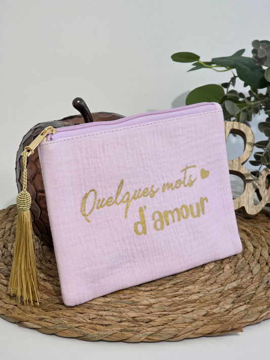 Nos Pochettes "Quelques Mots d'Amour" Lilas
