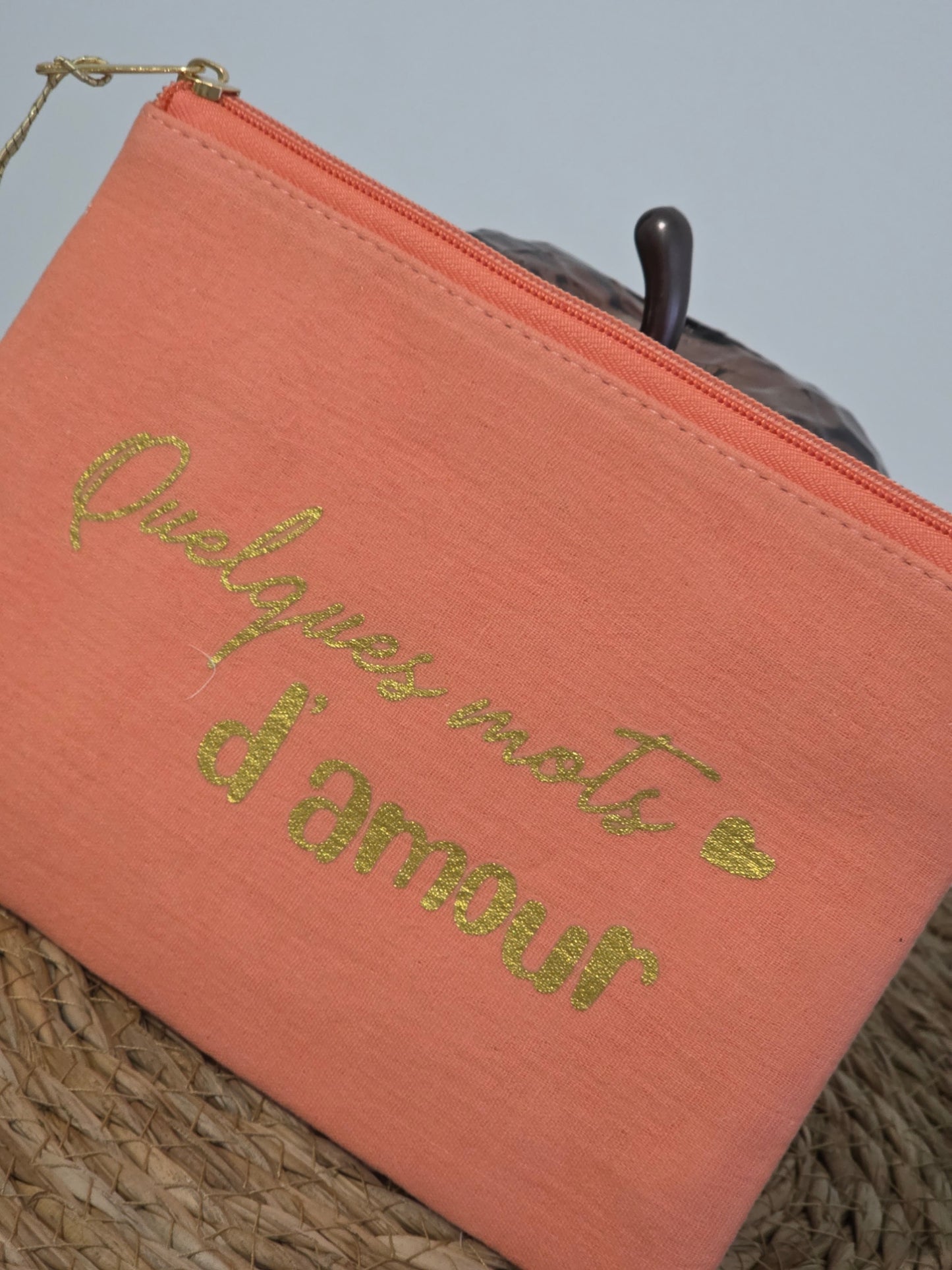 Nos Pochettes "Quelques Mots d'Amour" Corail