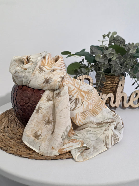 Foulard Femme Printanier Beige