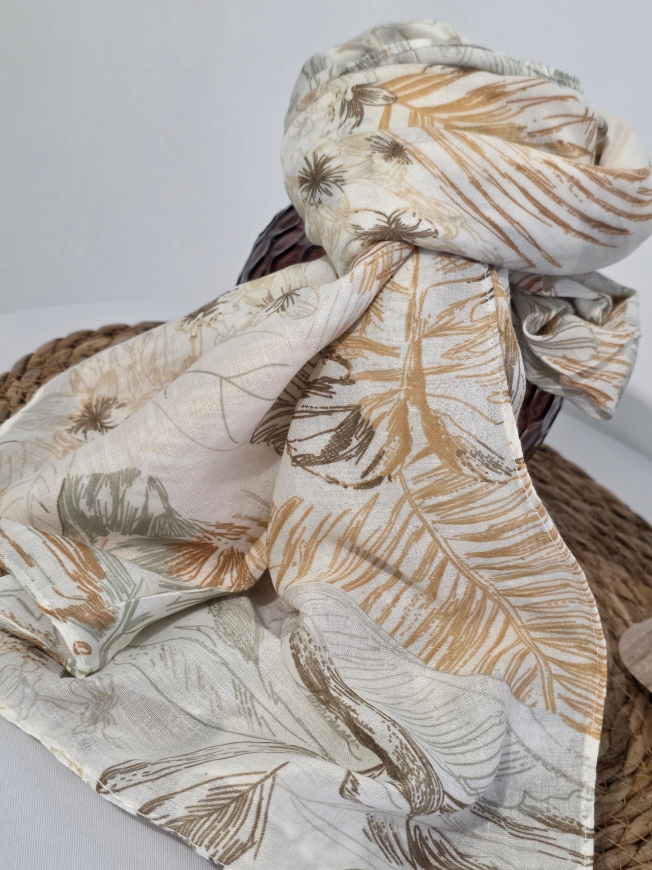 Foulard Femme Printanier Beige