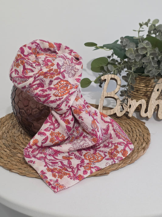 Foulard Femme Printanier Rose