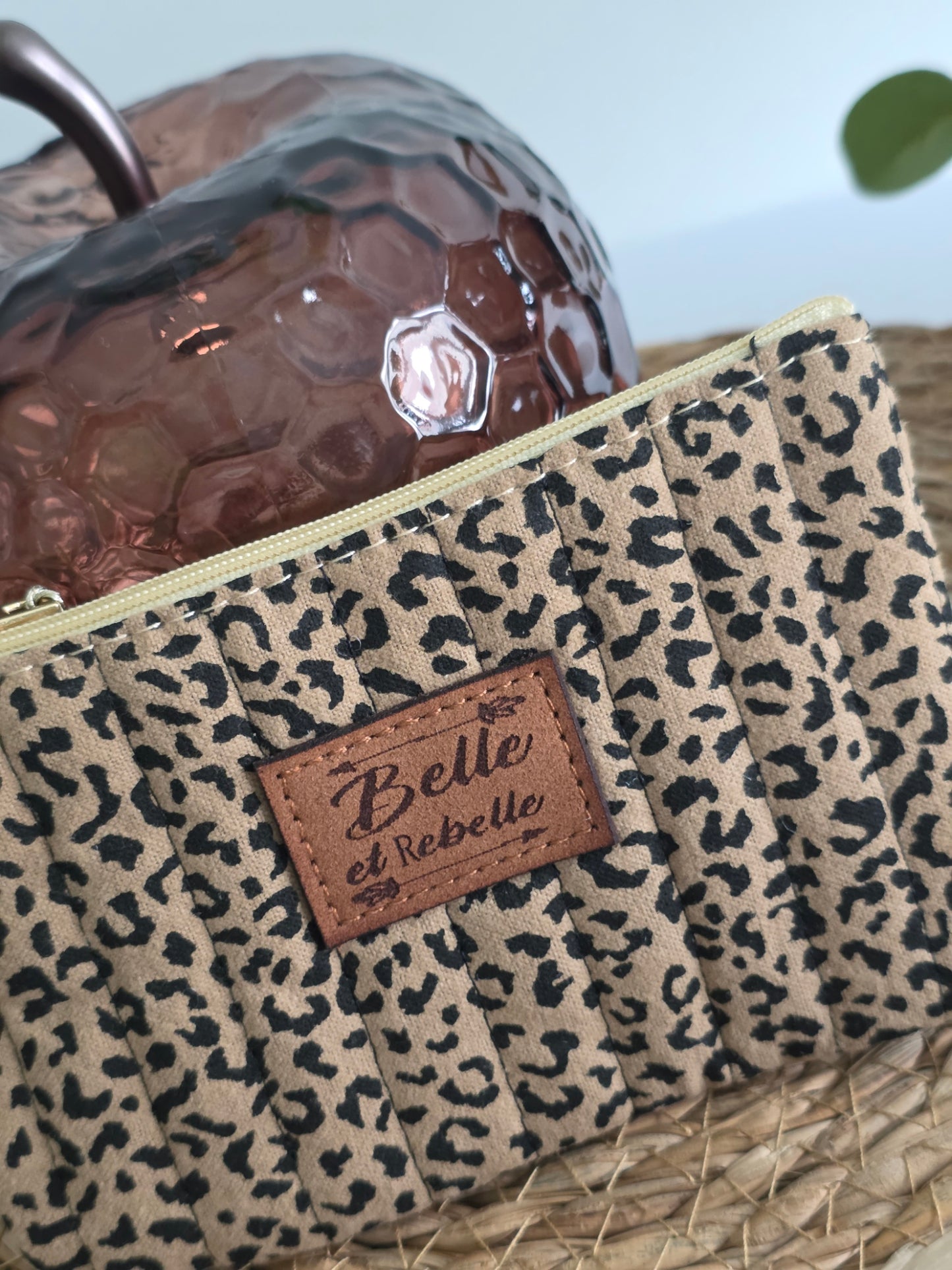 Pochette Belle et Rebelle Léopard