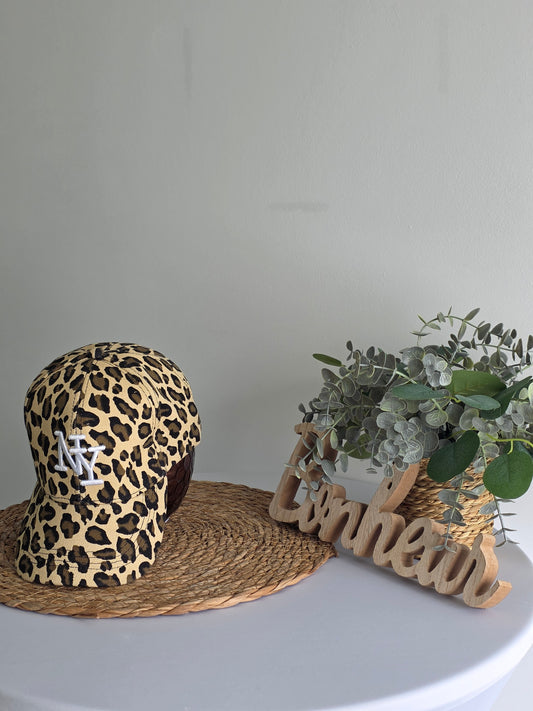 Casquette Féminine Léopard Ecusson New York