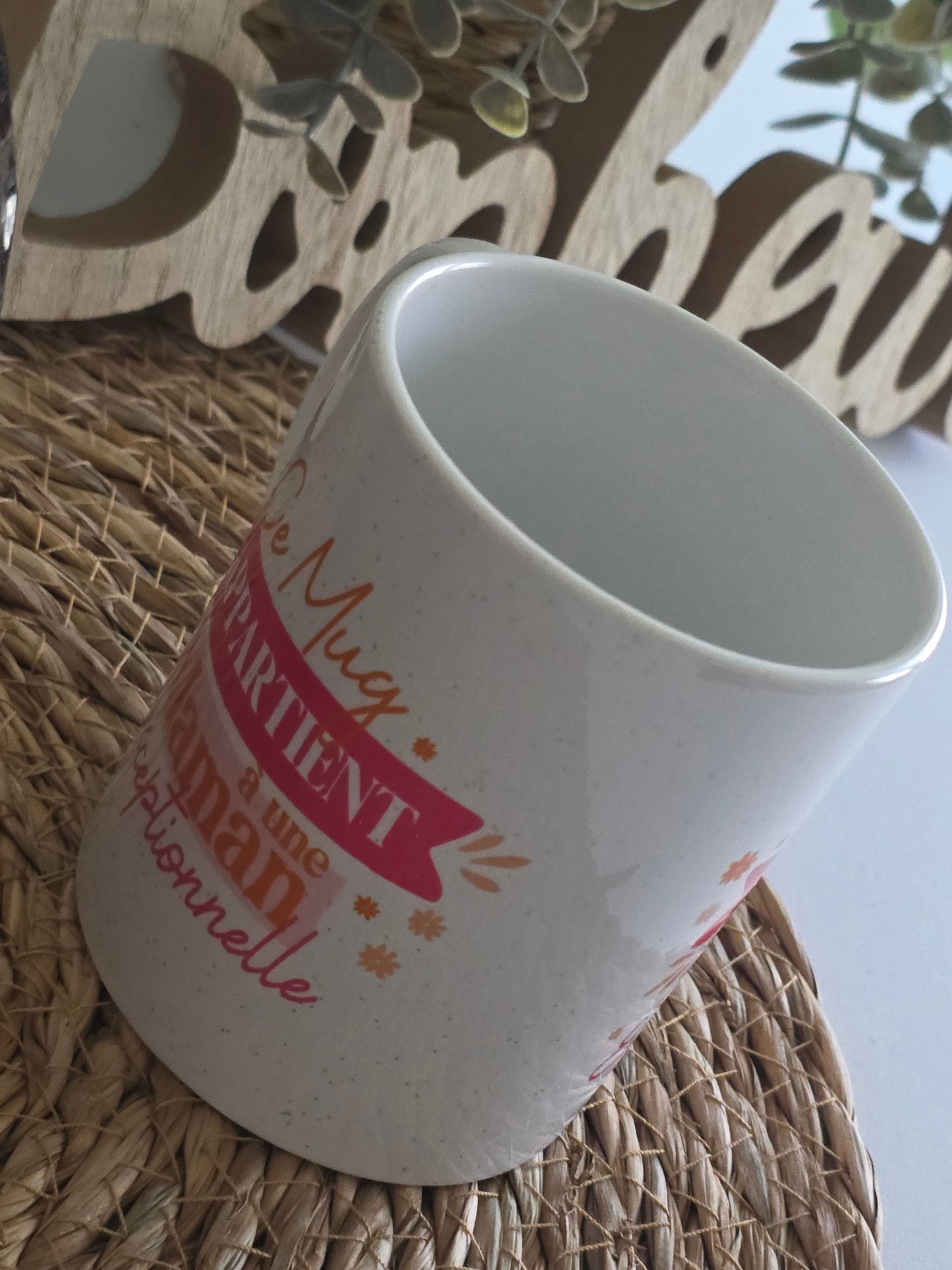 MUG "Ce mug appartient à une Maman Exceptionnelle"