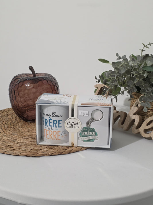 COFFRET MUG PORTE CLE "Le meilleur frère "