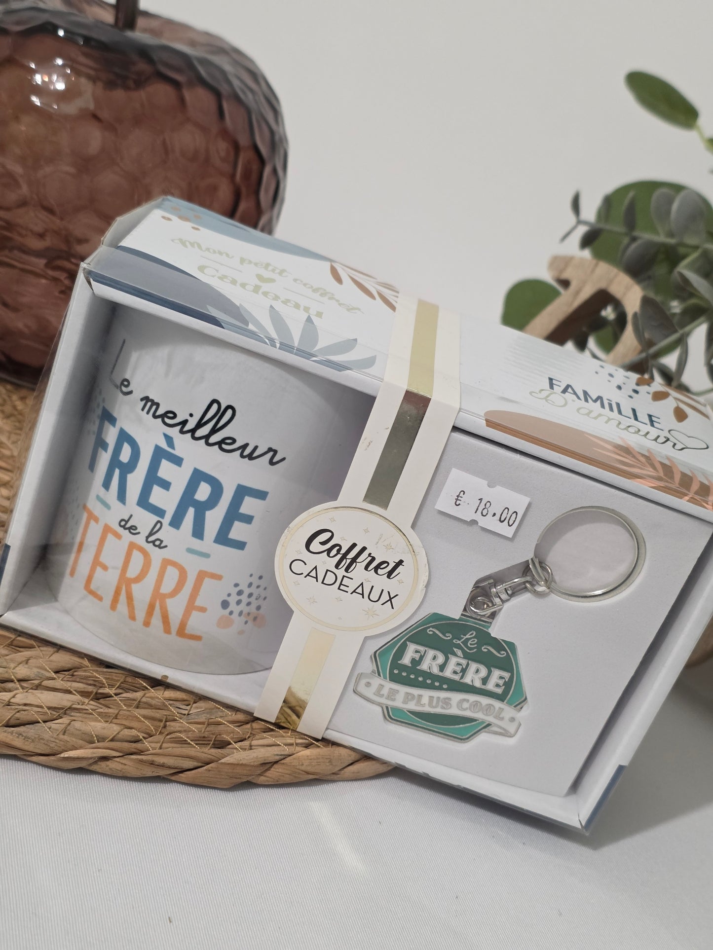 COFFRET MUG PORTE CLE "Le meilleur frère "