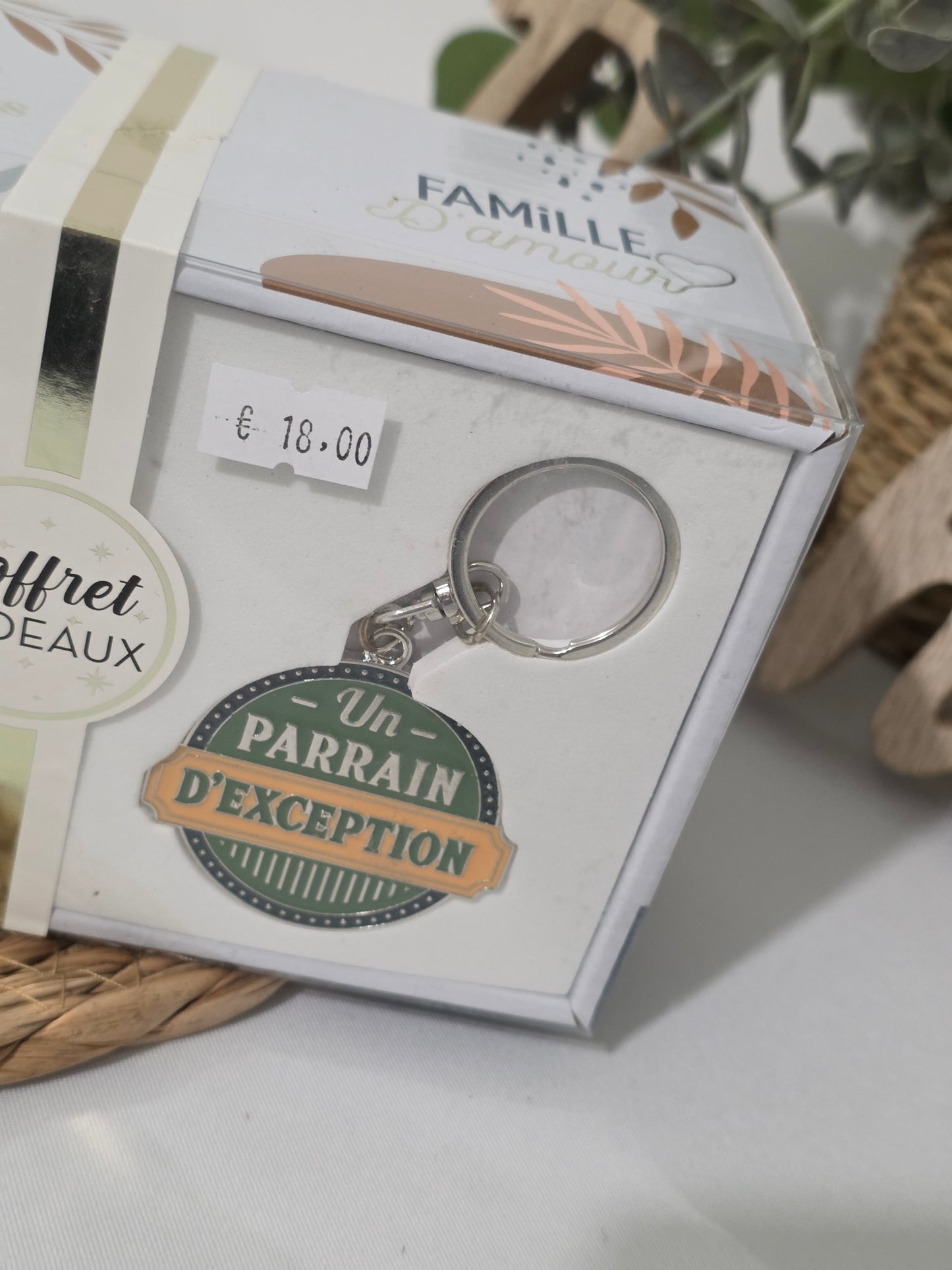 COFFRET MUG PORTE CLE "Parrain de Compet' "