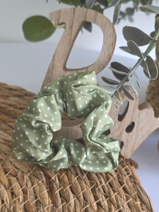 Chouchou Vert à Pois Blanc