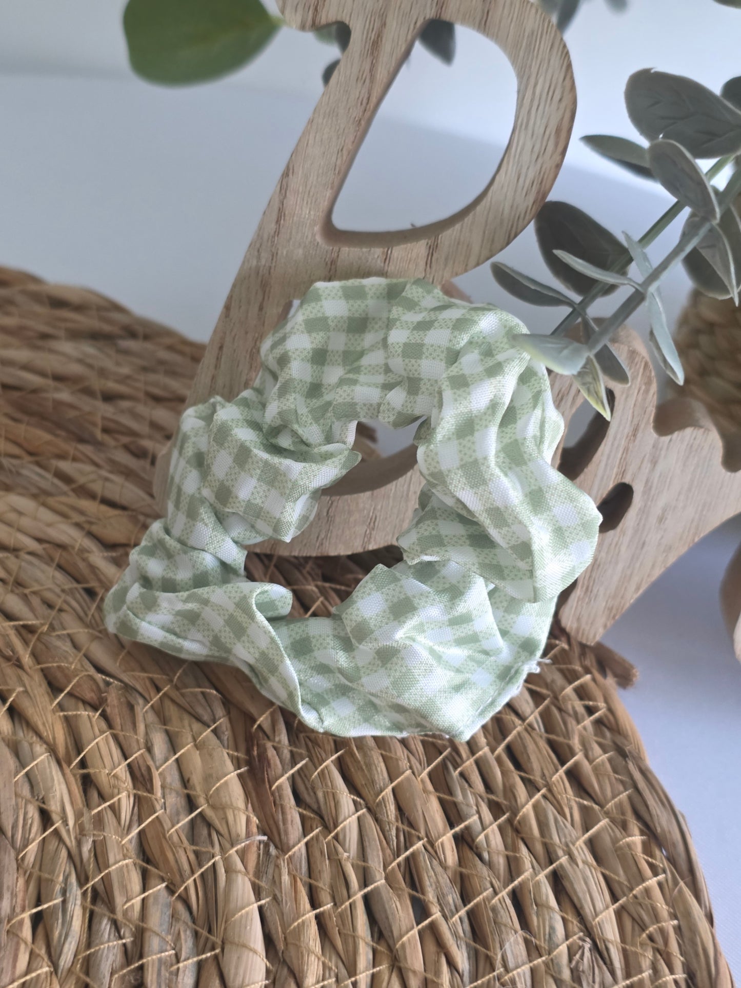 Chouchou Vichy Vert Blanc