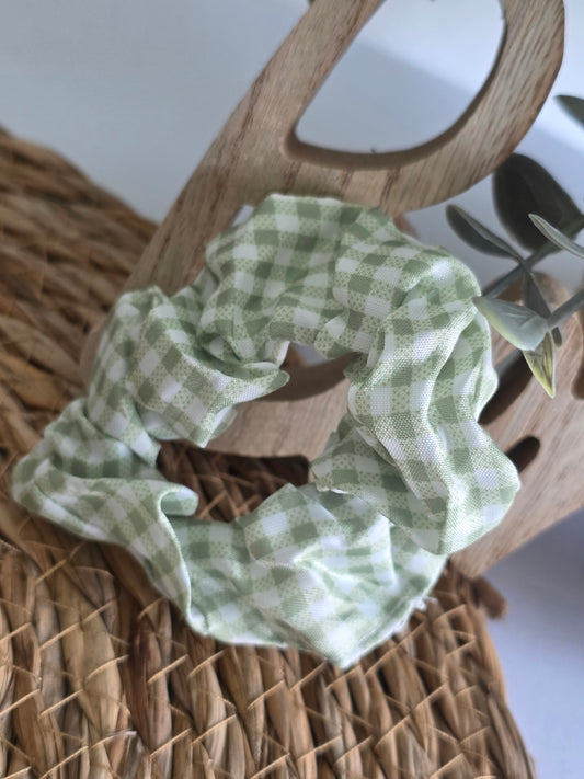 Chouchou Vichy Vert Blanc