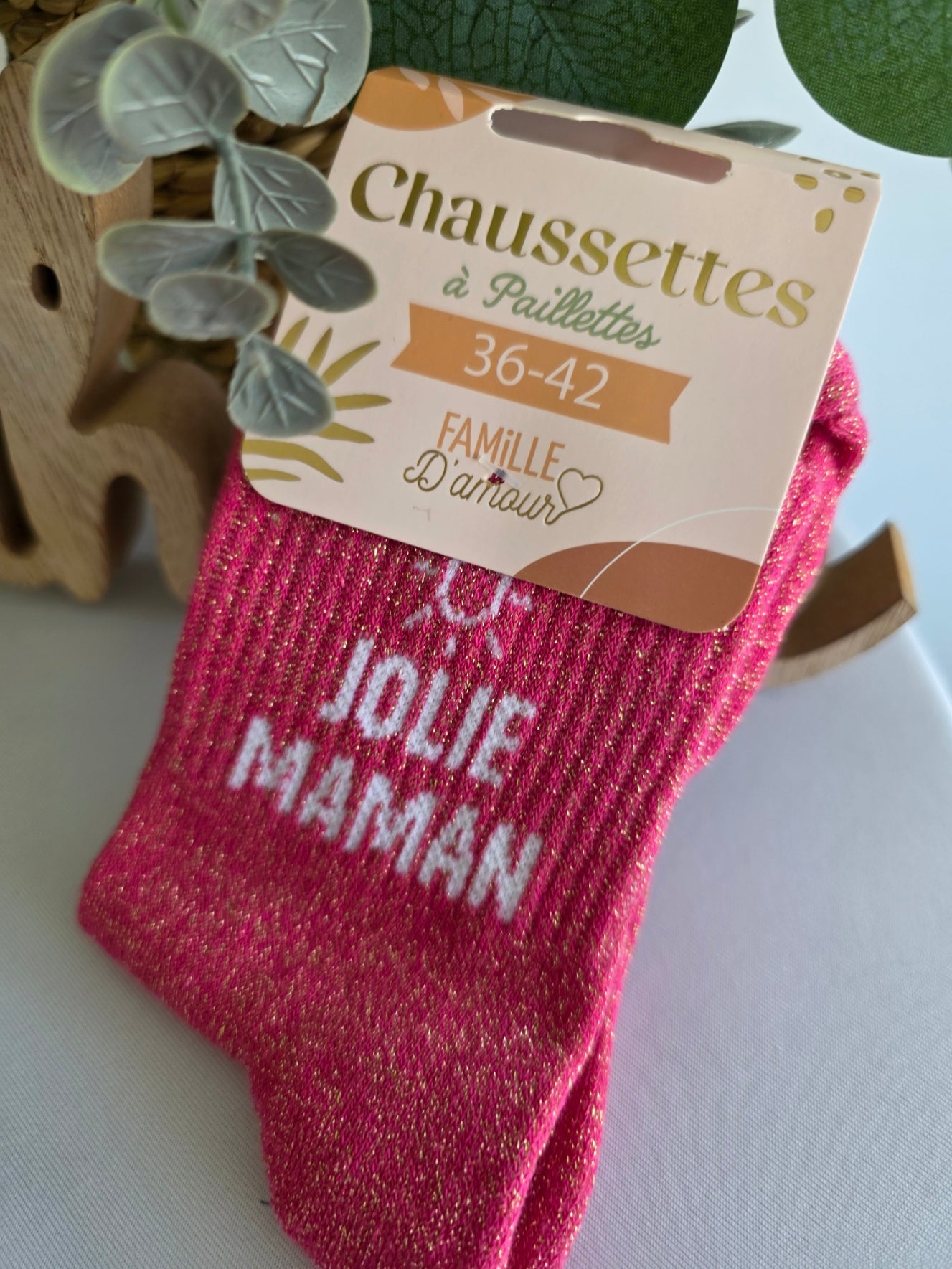 JOLIE MAMAN - Chaussette à Paillette