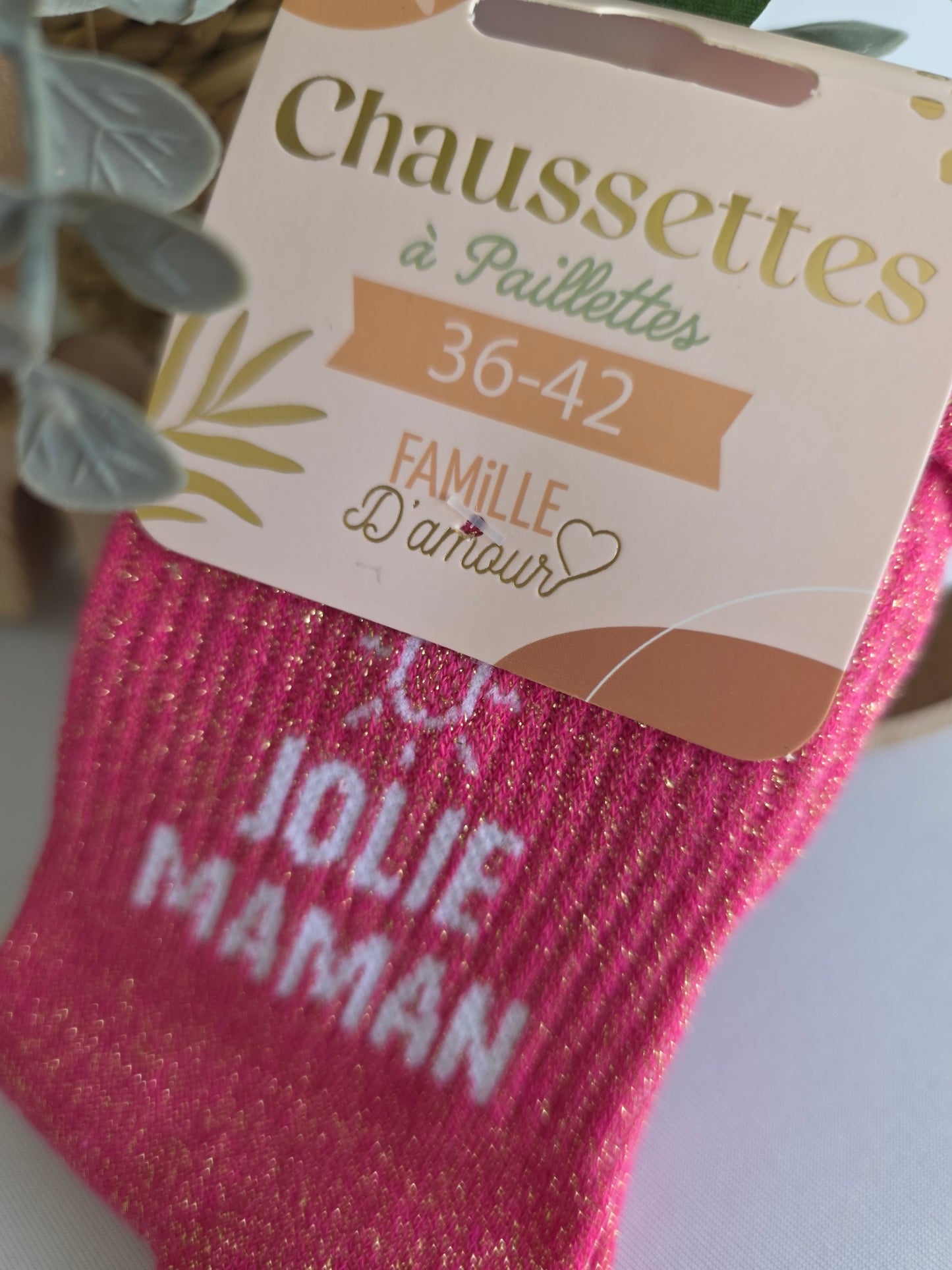 JOLIE MAMAN - Chaussette à Paillette