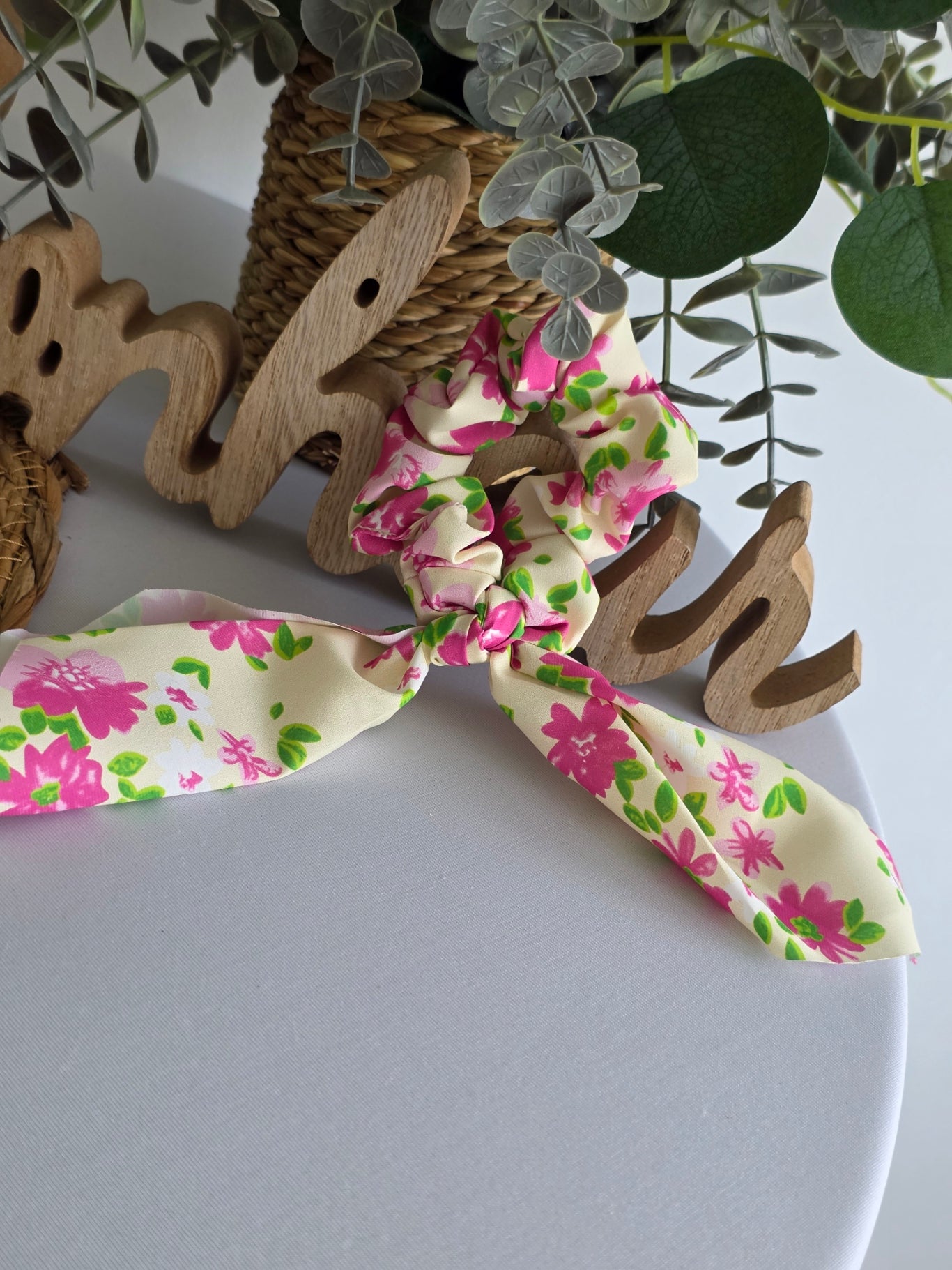 Le Chouchou Foulard Floral Rose