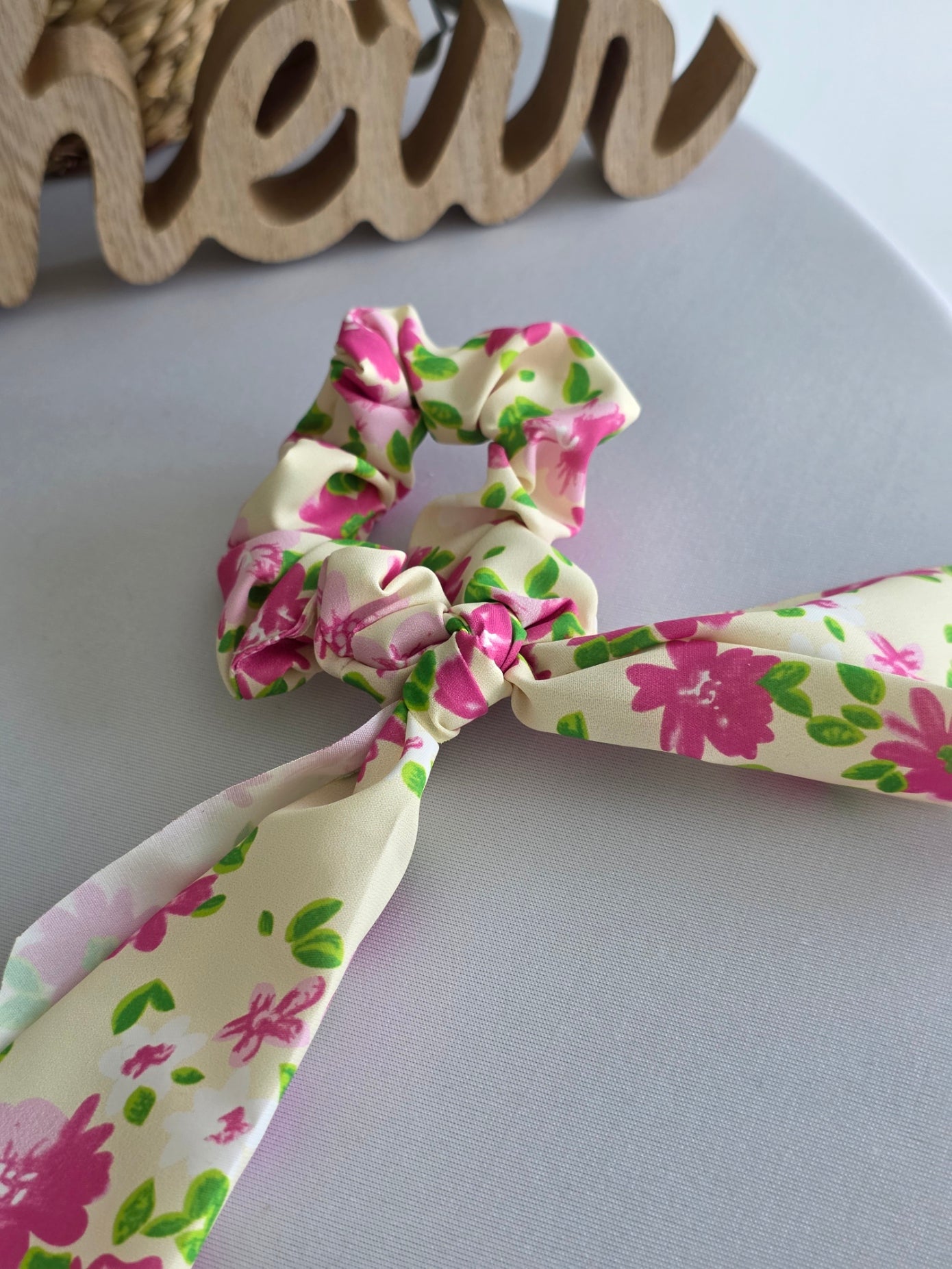 Le Chouchou Foulard Floral Rose