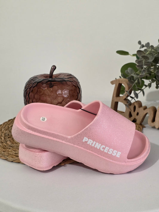 PRINCESSE 39/40 - Claquette à Paillette Rose