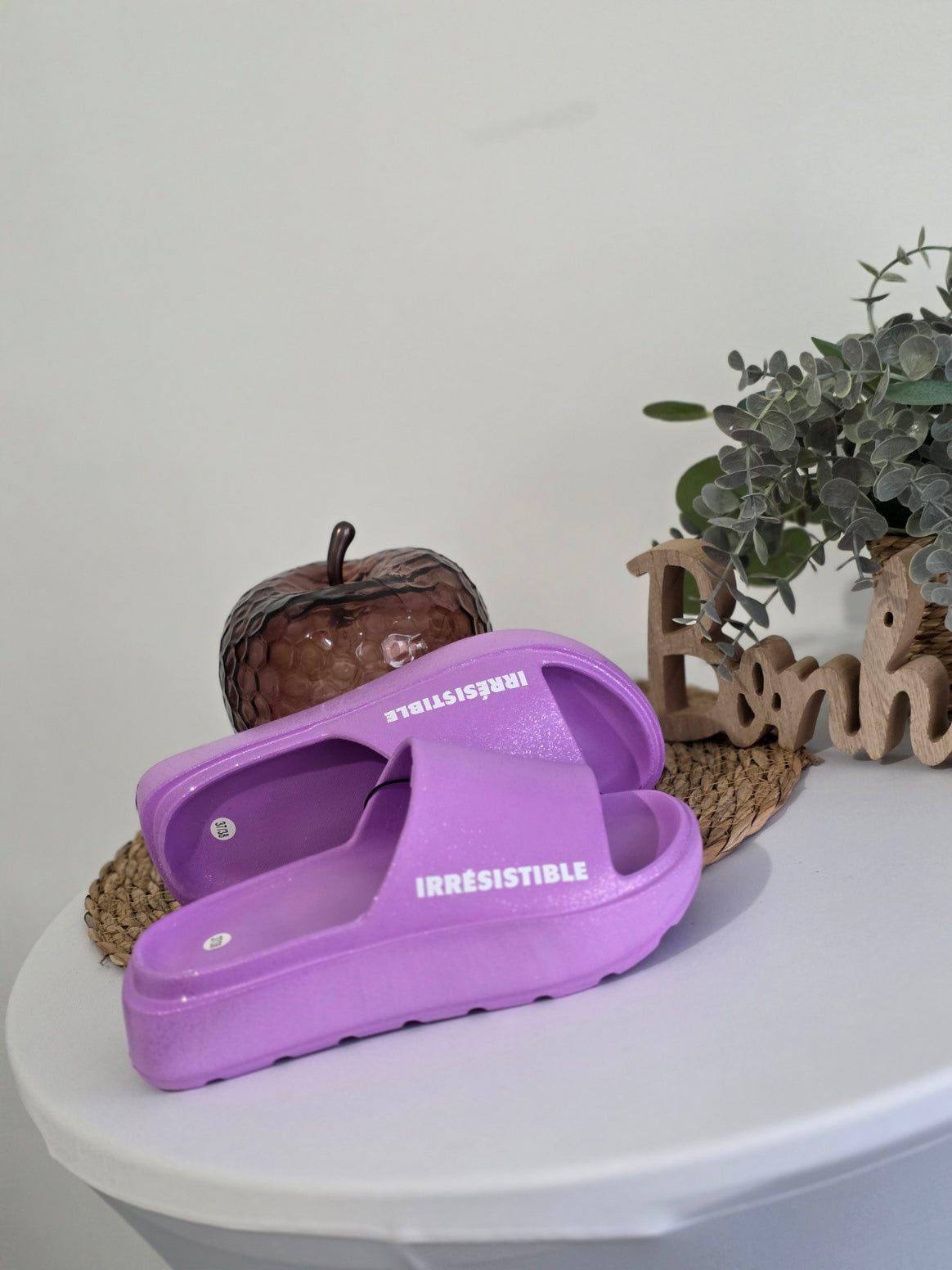 IRRESISTIBLE - Claquette à Paillette Lilas