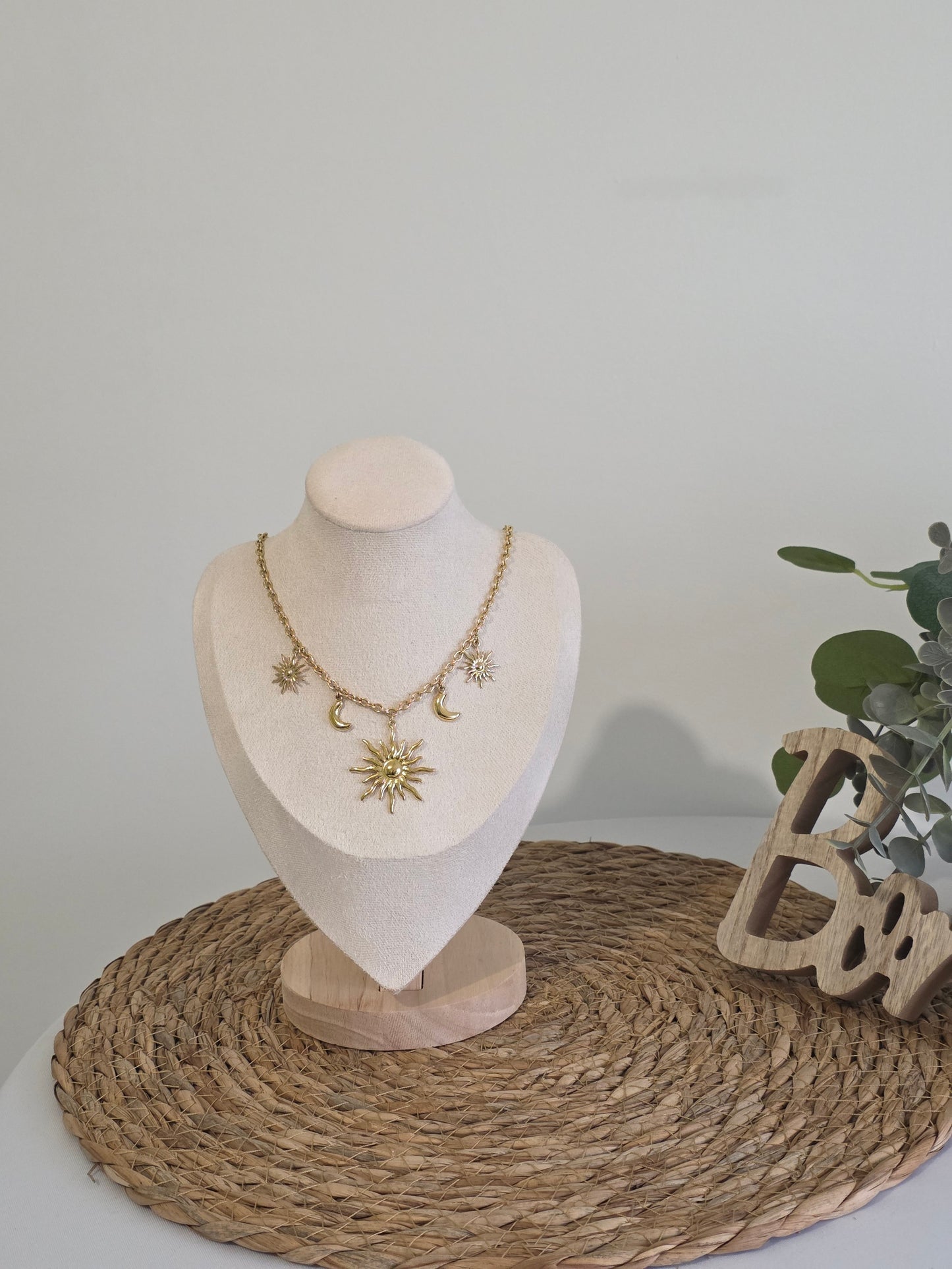 Pendentif Breloque Lune Ensoleillé