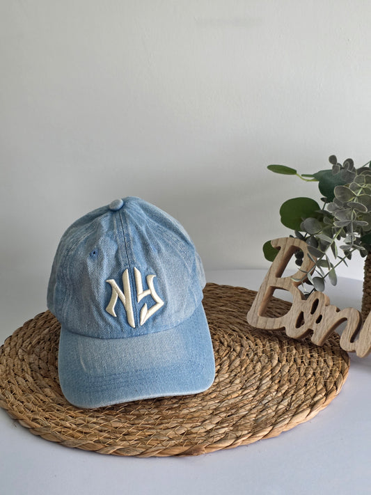 Casquette Féminine Bleu Ecusson New York