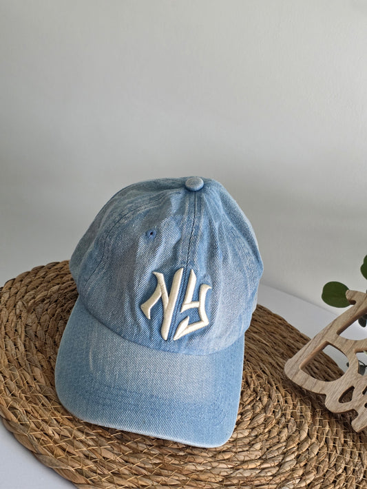 Casquette Féminine Bleu Ecusson New York