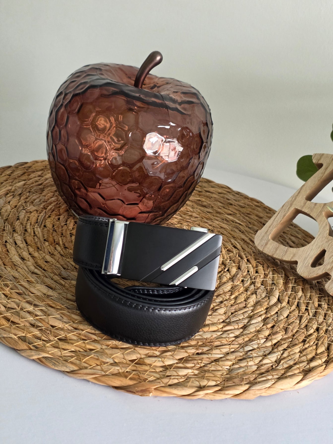 Ceinture Automatique en Cuir Noir