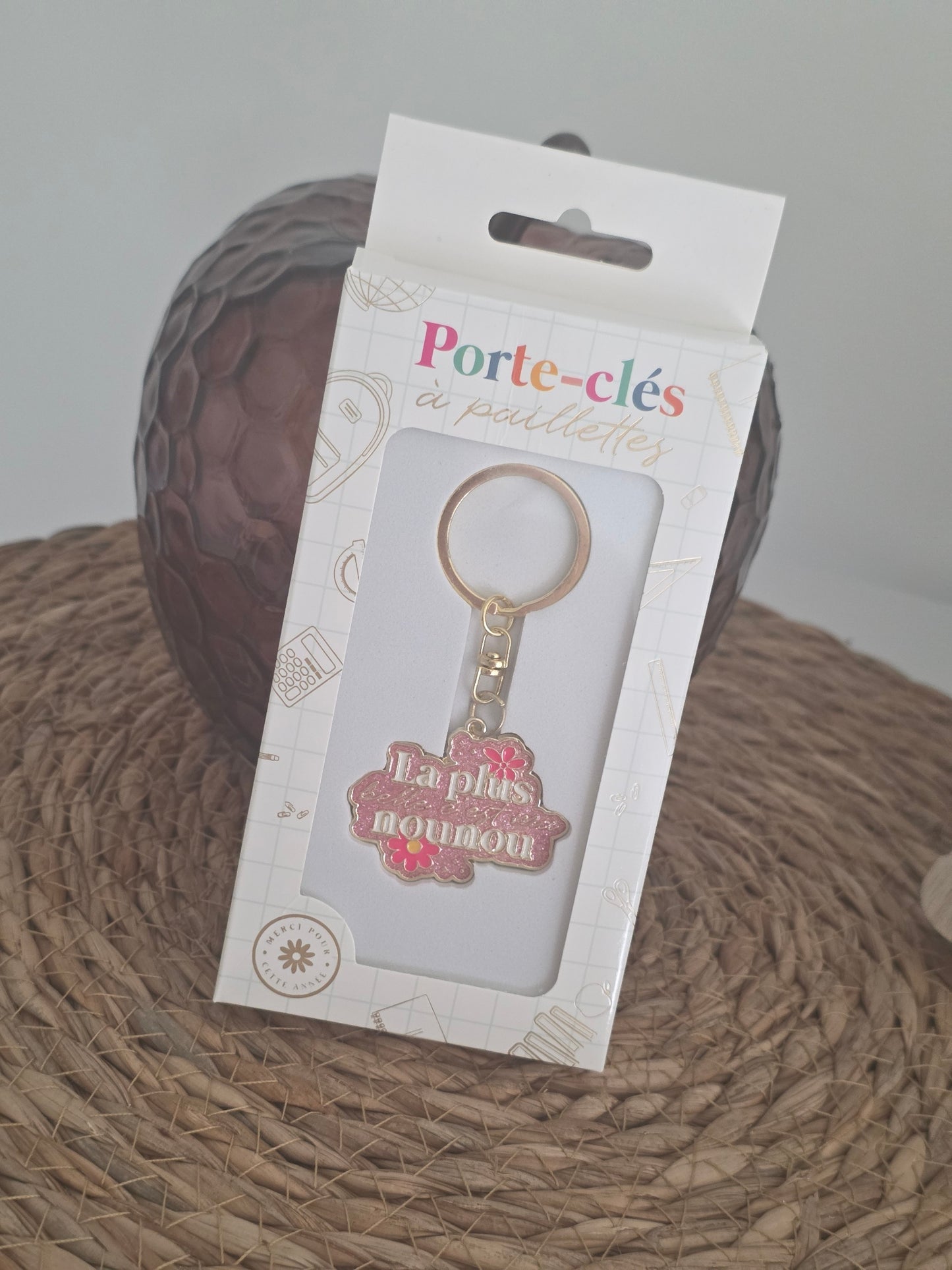 Porte-Clés La Plus Belle C'est Ma Nounou
