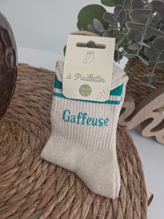 GAFFEUSE - Chaussette à Paillette