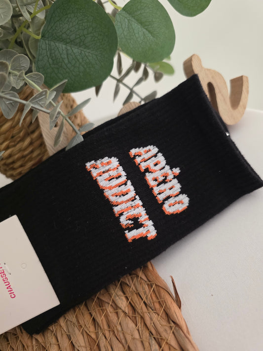 Nos Chaussettes à Message ! Apéro Addict Noir