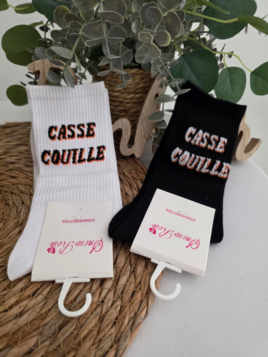 Nos Chaussettes à Message ! Casse Couille Noir