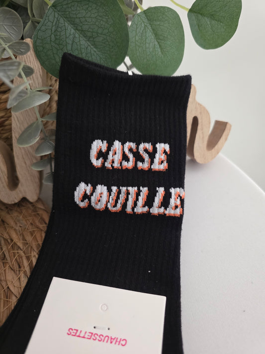Nos Chaussettes à Message ! Casse Couille Noir