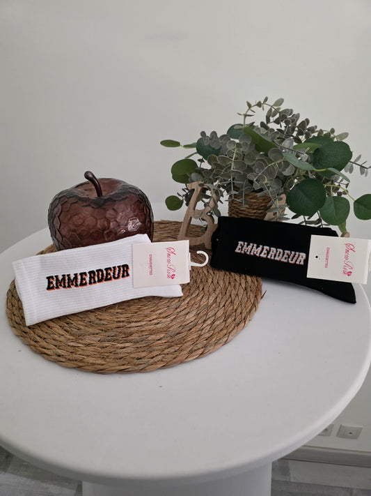 Nos Chaussettes à Message ! Emmerdeur Noir