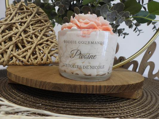 Nos Bougies Gourmandes - Bougie Senteur Pivoine